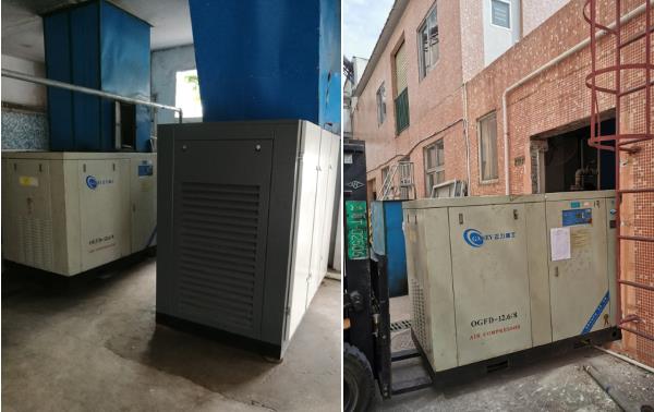 原使用2臺(tái)國(guó)產(chǎn)75kw空壓機(jī)